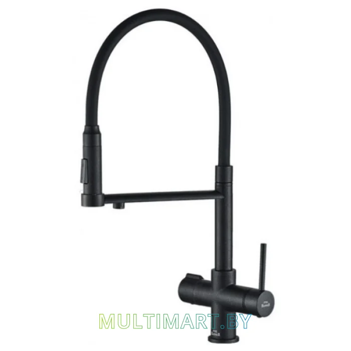 Смеситель ZorG Steel Hammer SH 2003 (черный)